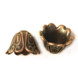 Antique Copper Cone 15x11mm (10 pcs)