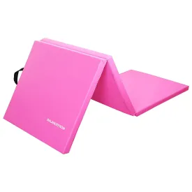 BalanceFrom Fitness GoGym 6'x2'x1.5" Folding Exercise Gym Mat, Pink (Open Box)