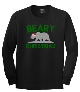 Beary Christmas California Bear funny Mens Long Sleeve T-Shirt