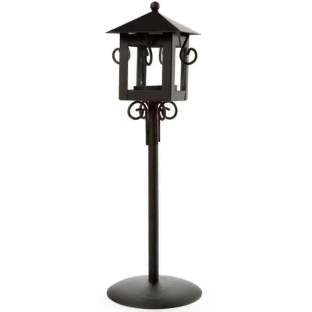 Candle Holder Lantern with Stand Metal