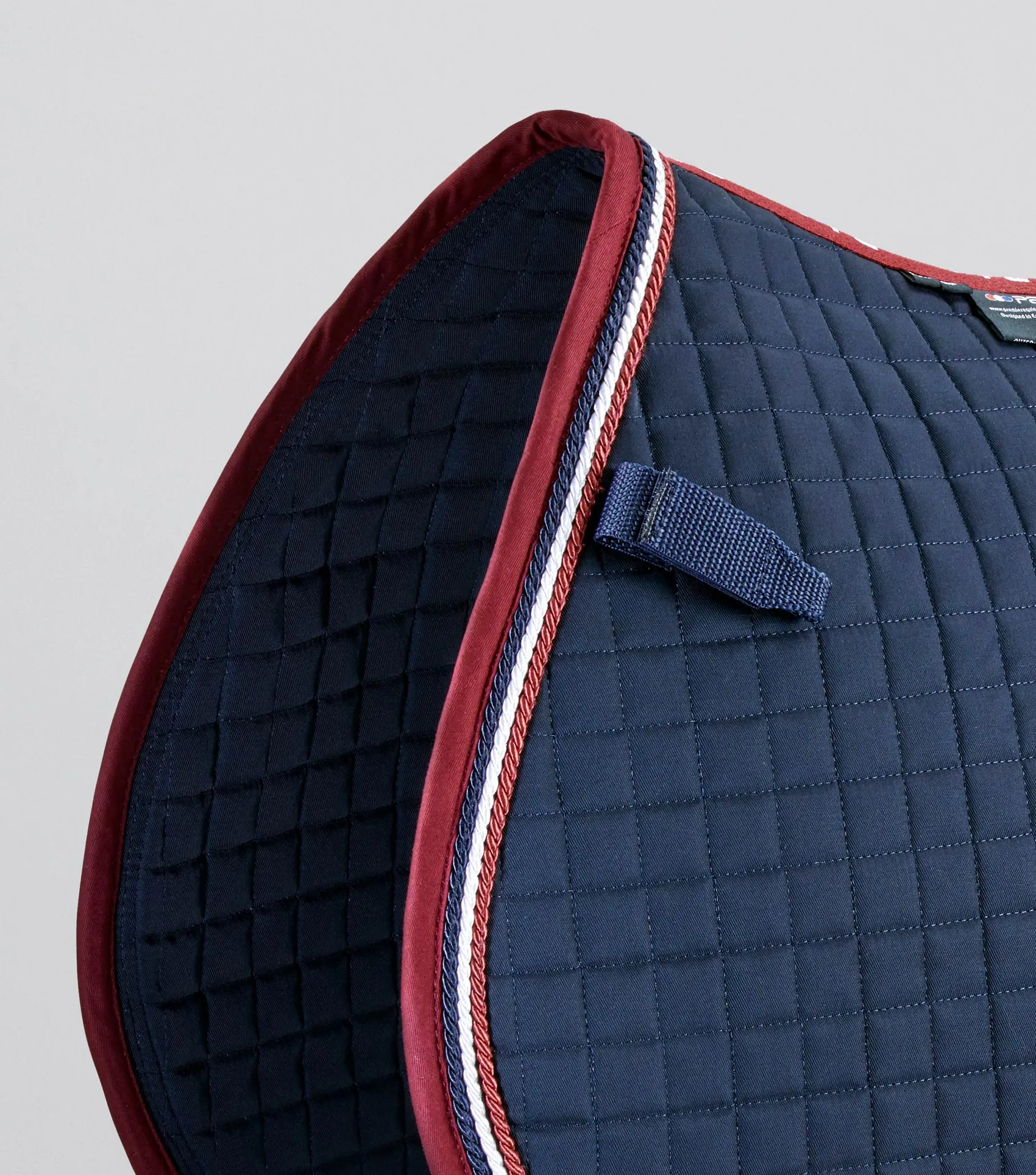 Close Contact European Cotton Saddle Pad - GP/Jump Square Navy