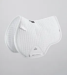 Close Contact European Cotton Saddle Pad - GP/Jump Square White