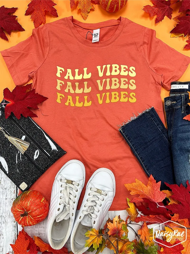 Fall Vibes on Coral Blank Tee