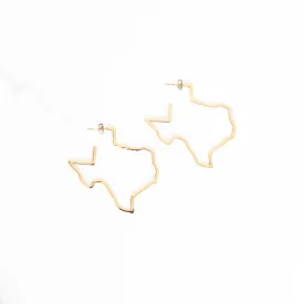 Gold Texas Hoops