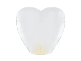 Heart Sky Lanterns White