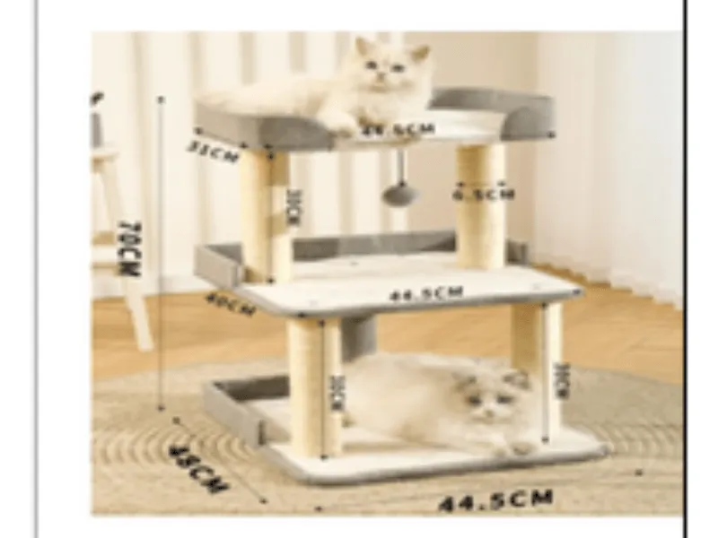 HOOPET cat fashion double climbing frame fall and winter upgrade