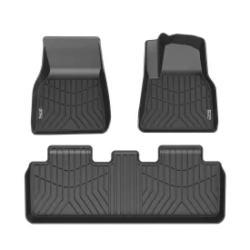 Kiwi Master 3D TPE Car Floor Mats Liner Fit Tesla Model Y 2022-ON