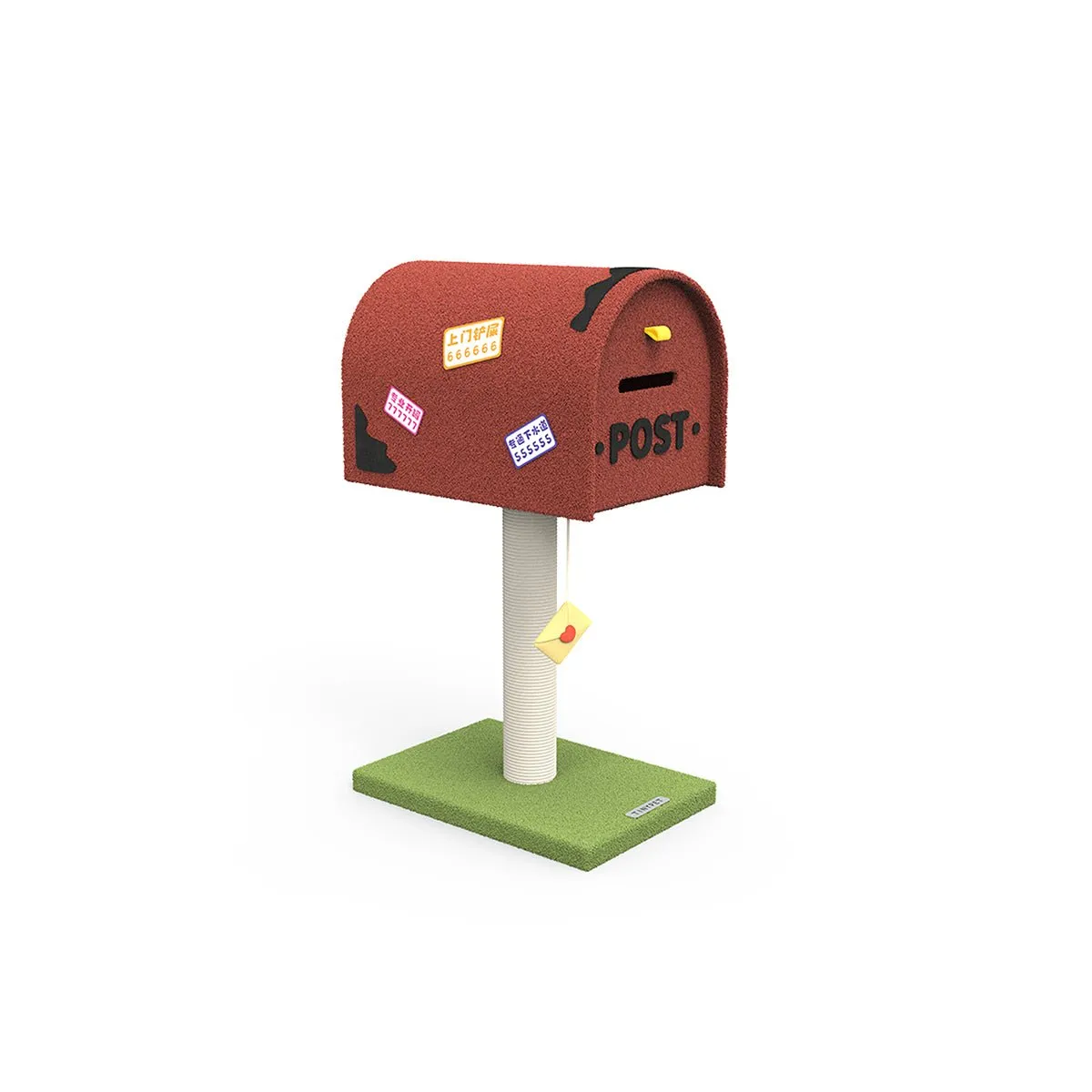 Mailbox Red Climbing Frame Cat Tree