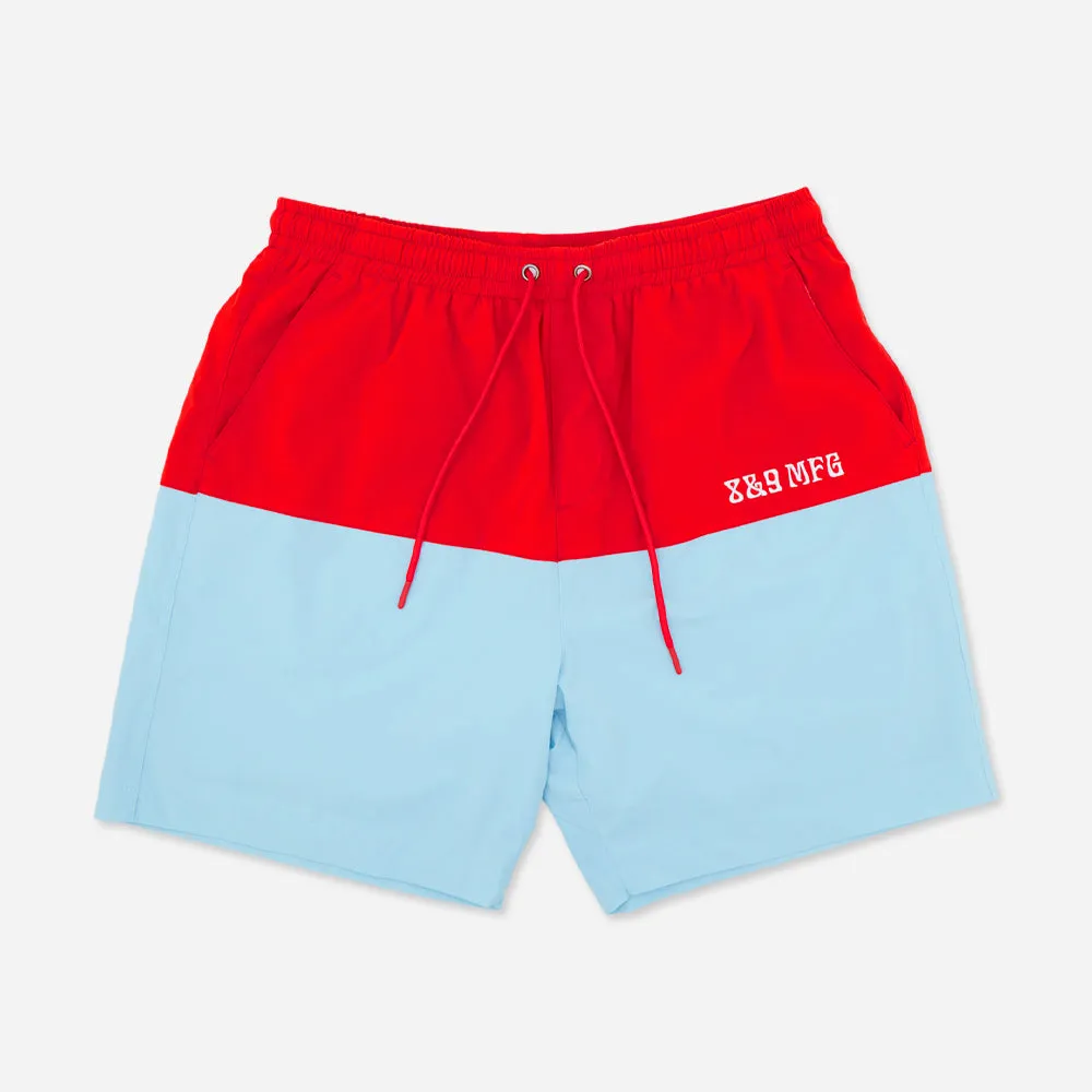 Mas Fresco Nylon Short Red Sky