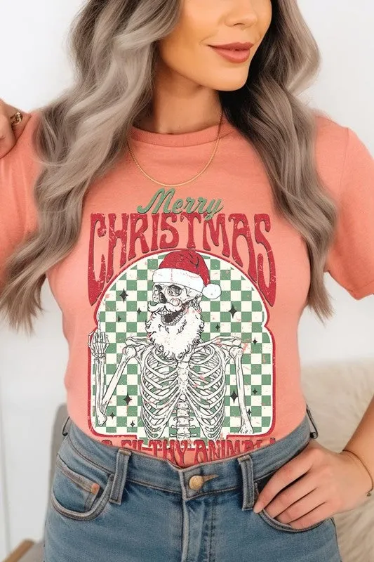 Merry Christmas Ya Filthy Animal Graphic Tee