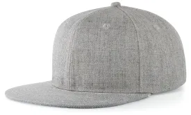 Pacific Headwear Wool Blend Heather Snapback Cap