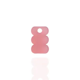 Pink Abstract Acrylic Charm