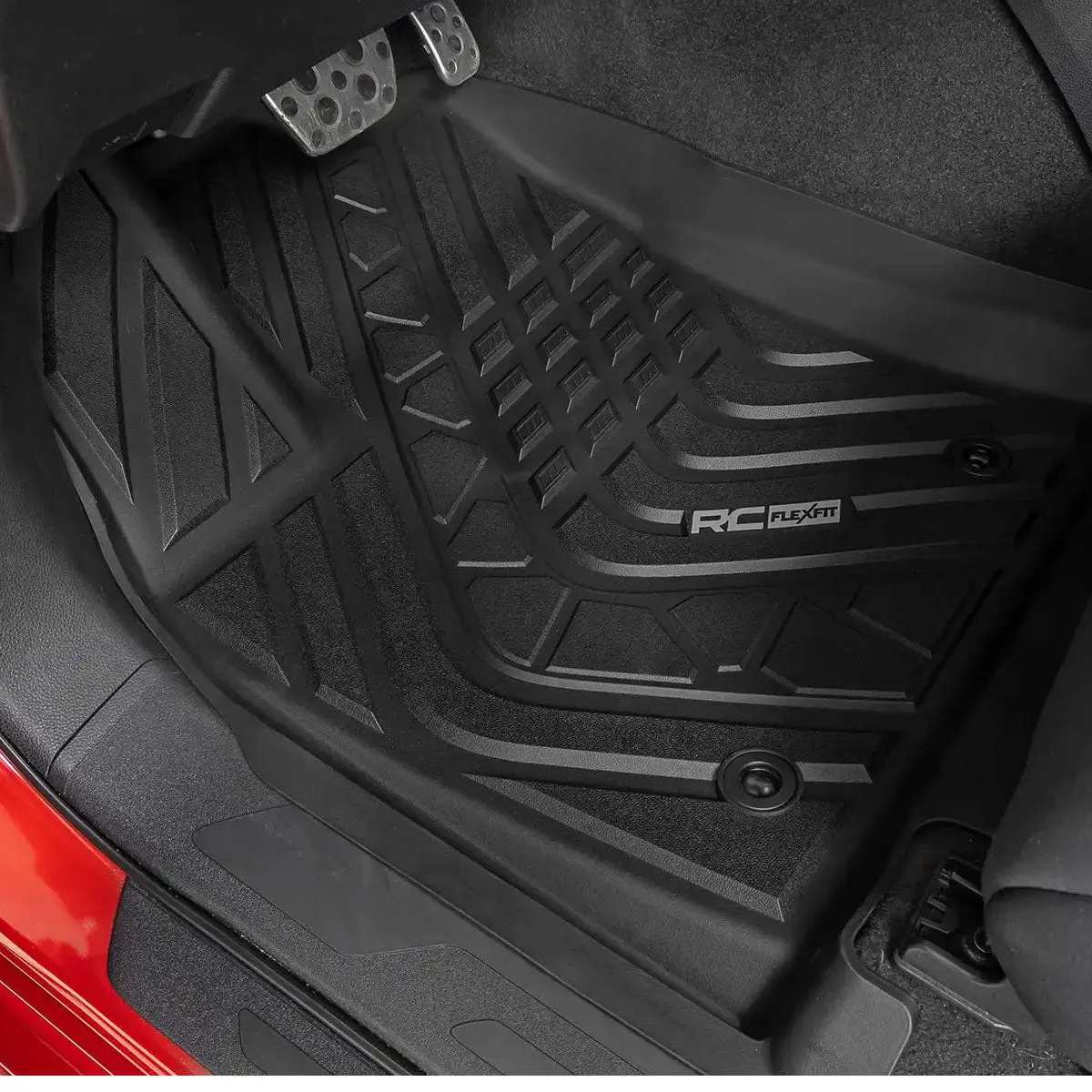 Rough Country Flex Fit Floor Liners | 2022-2025 Toyota Tundra