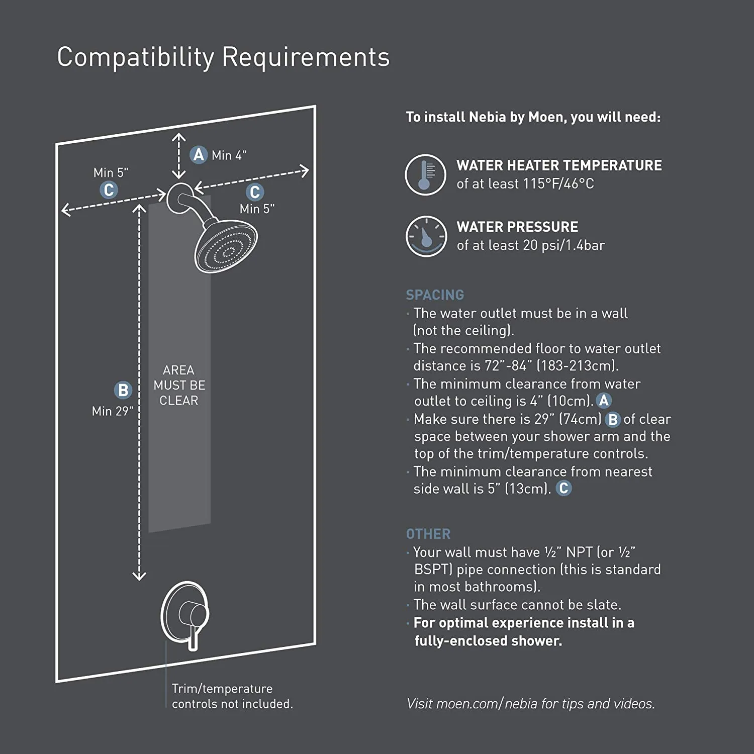 Spa Shower Rainshower, 45% Water Savings