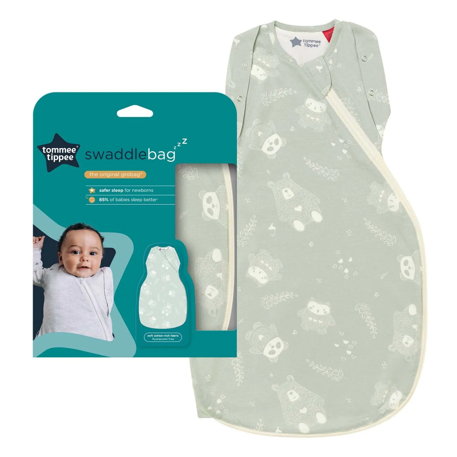 Tommee Tippee Grobag Swaddle Bag 3-6M 2.5 Tog