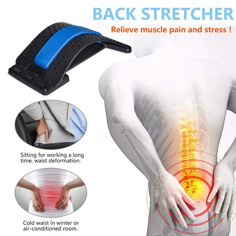 Waist Massager and Lumbar Spine Corrector, Acupuncture Cushion for Pain Relief