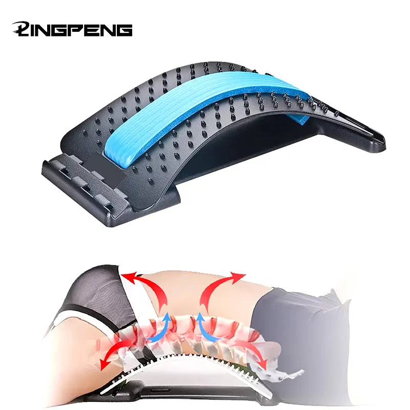 Waist Massager and Lumbar Spine Corrector, Acupuncture Cushion for Pain Relief