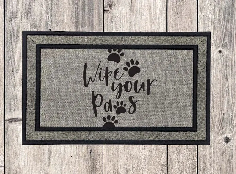 Wipe Your Paws Welcome Mat